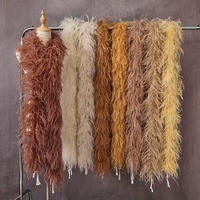 Groothandel Moyang 5-laags lange struisvogelveren sjaal omslagdoek voor dames feest/bruiloft decoratie multicolor op maat