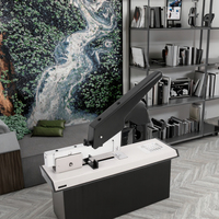 Grande machine à reliure multifonction robuste de 100 feuilles Agrafeuse manuelle de livres en métal avec agrafeuse de couture épaississante