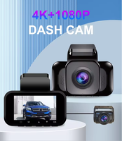 Caméra embarquée 4K Ultra HD 3,0 pouces, enregistrement en boucle 1080P, DVR de voiture pour surveillance continue