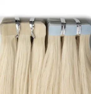 沙龙专业100克粘合剂隐形胶带头发全角质层与俄罗斯头发延伸的私人标签