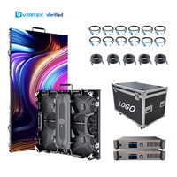 Layar LED Digital Signage P2.6 P2.9 P3.9 P4.8 500x500/1000mm untuk Iklan Dalam dan Luar Ruangan, Panel Video Wall LED