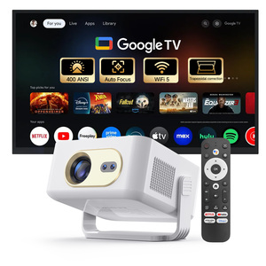 Pour HY300 GT Nouveau 2026 Modèle Exclusif Projecteur 720P 400 ANSI Correction Automatique de la Distorsion Trapézoïdale WiFi BT5.0 Système d'exploitation Google TV Intégré - Product Image 1