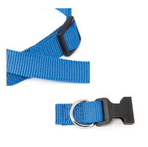 Classic Simple Nylon Webbing Dog Walking <b>Pet</b> Collar <b>Leash</b> Set Durable and Easy to Use - Product Image 3