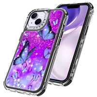 Échantillon gratuit étui de téléphone antichoc à paillettes de luxe accessoire de mode de rue pour 17 16 15 14 13 12 11 8 7 Pro Max