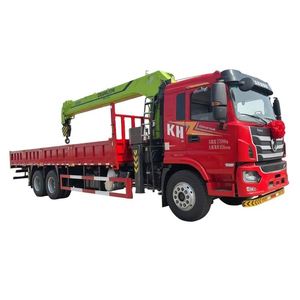 Camion-grue Dongfeng 6*4 avec grue télescopique Zoomlion 12 tonnes à flèche simple en deux sections pour le transport de semis - Product Image 1