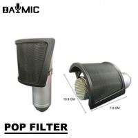 Filter Pop Mikrofon Busa Isolasi Studio Bentuk U Trapezoid AOSHEN Factory Hot Sale, Gooseneck 360 Derajat yang Dapat Disesuaikan