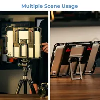 Untuk SmallRig MD5059 Universal iPad Tablet Cage dengan Sun Hood untuk iPad Pro iPad Mini 1/4 "-20 3/8 "-16 Lubang Pemasangan