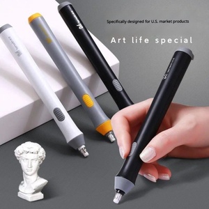 Kit <span class=keywords><strong>de</strong></span> borrador eléctrico con 20 recambios, borrador automático que funciona con pilas para dibujo artístico, dibujo a lápiz, papelería para estudiantes, venta al por mayor - Product Image 3