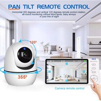 ABM501 Moniteur Bébé 5 Pouces 1080P HD 3500mAh avec Caméra, Portée 300m, Signal Numérique Sécurisé, Vision Nocturne et Haut-parleur Bidirectionnel