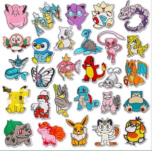 Оптовая продажа, нашивка с японским мультяшным аниме, вышивка, патчи с вышивкой, патчи для одежды