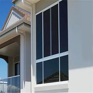 Doppelt verglaste Stahl glastüren Fenster 3 Schienen Schiebefenster Aluminium fenster mit Erkerfenster