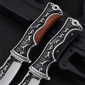 Coltello pieghevole colombiano ad alta durezza selezione rigorosa transfrontaliera per il campeggio tattico all'aperto con caratteristiche - Product Image 4