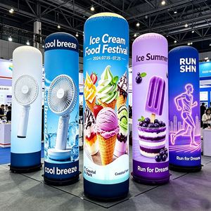 Pilar Inflable Personalizado Multicolor Luminoso para Eventos Deportivos, Publicitario, Resistente al Agua y a los Rayos UV, Portátil y Plegable - Product Image 1
