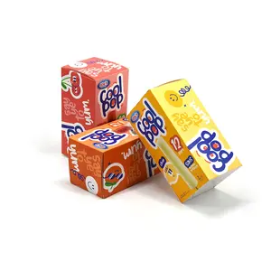 Luckytime Good quality customized ice cream stick fold paper packing box for snack