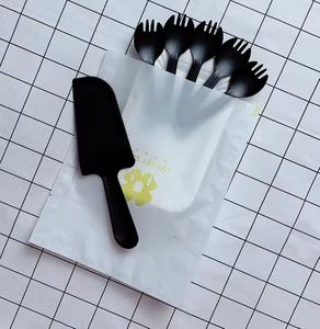 Verjaardagstaart bord mes en vork set wegwerp taart servies combinatie <span class=keywords><strong>plastic</strong></span> taartmes en vork bord - Product Image 1