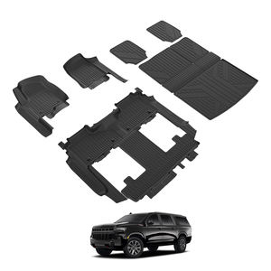 5d TXR venta al por mayor accesorios de <span class=keywords><strong>Interior</strong></span> de coche OEM TPE materia prima AUTO Color negro alfombrillas para Chevrolet Suburban LWB <span class=keywords><strong>2021</strong></span>- - Product Image 2