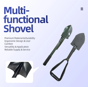 Mini pelle à main, pelle tactique pliante à lame dentelée, pelle de jardin Coyote, autres outils à main - Product Image 2