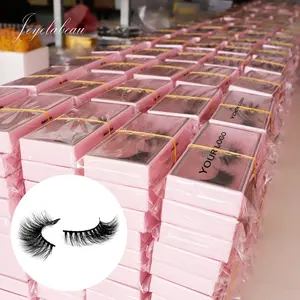 Pbt cílios aparência Natural 3d cílios falso vison superior coreano atacado fábrica com logotipo privado