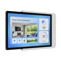 Tablet Duvar Montaj Aparatı iPad 7-12 İnç PAD PC Özel Uyumlu Düz Sürgülü Tutucu Kablo Düzenleyici Katlanabilir Gizlenebilir