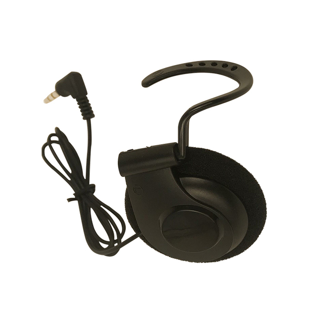 Cheap Wired Headphones for Tour Guide City Bus One Ear Earphone Ear Clip Single Side Ear Hook