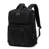 Sac à dos pour ordinateur portable en polyester Oxford pour homme, haut de gamme, grande capacité, imperméable, avec bretelles à coussin d'air, multifonctionnel pour les voyages