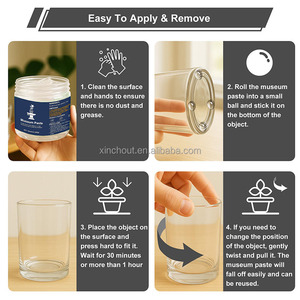 <span class=keywords><strong>Gel</strong></span> <span class=keywords><strong>de</strong></span> fixation pour expositions, pâte adhésive transparente amovible pour musées, cire réutilisable sans résidus pour fixer les objets <span class=keywords><strong>de</strong></span> collection - Product Image 5