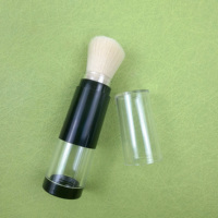 Pinceau à poudre rétractable, outil de maquillage adapté à la poudre solaire SPF, à la poudre tonifiante et au blush, pinceaux de maquillage végétariens.