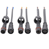 Système onduleur LED fils étanches Plastique moulé Mâle à femelle Connecteur circulaire M19 2PIN Extender IP65 IP68