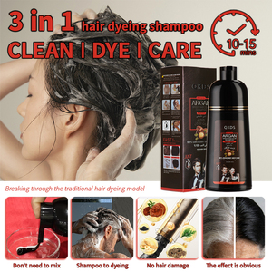 Shampoo Colorante 500ml con Estratti Erboristici, Migliora i Capelli Crespi, Effetto Rapido, Cura dei Capelli, Shampoo Colorante per Lucentezza, per Barbieri - Product Image 6