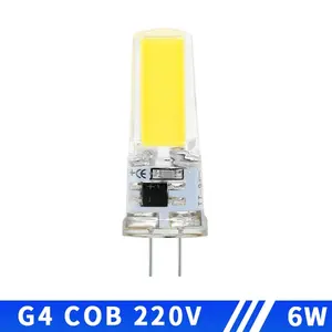 10 Bombillas LED COB G4 G9 E14 de Cristal, Regulables, AC/DC 12V-220V 6W-9W, Ángulo de Haz de 360°, Blanco Cálido, Repuesto para Lámparas de Araña - Product Image 6