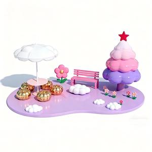 Conjunto de Bancos de Patio Modernos con Diseño de <span class=keywords><strong>Nubes</strong></span>, de Fibra de Vidrio, Resistentes al Agua y Ecológicos, para Decoración de Centros Comerciales, Restaurantes y Gimnasios - Product Image 1