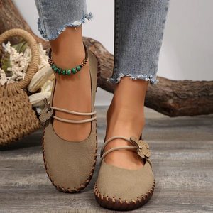 Flower Casual Soft Bottom Large Size Slip-on Women's Single Shoes Spring New Arrival Thick Sole Fashion Peas Shoes - Product Image 6