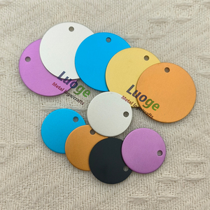 Tùy Chỉnh Vòng Anodized Nhôm Laser Dog Tags Chất Lượng Cao Khắc Kim Loại Treo Vật Nuôi Thẻ Tên Nơi Trống Dog Tags - Product Image 5