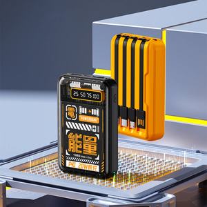 Batería Externa Portátil Mini de 10000mAh y 10W con Cables Integrados, Carga Rápida, Pantalla Digital y Luz LED - Product Image 1