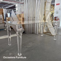 Klare Hochzeit Klar Acryl Esszimmer möbel Tisch Braut und Bräutigam Tisch