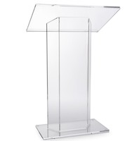 Série d'ateliers : Pupitre en acrylique pour sol, grande surface de lecture, transparent, taille personnalisée, support de haute qualité