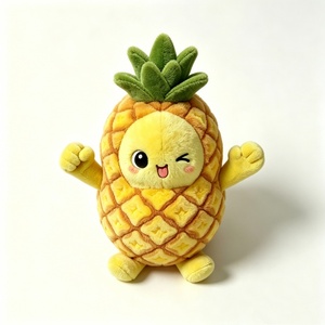 Peluche de Piña Personalizable con Brazos y Piernas, Almohada de Peluche de Piña con Textura Suave - Product Image 1