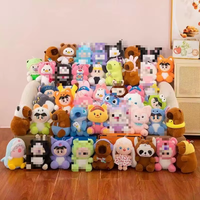 Vente en gros usine : Peluches animaux de fantaisie assorties de 4/8/10/12 pouces, mini peluches douces pour machines à griffes, en stock