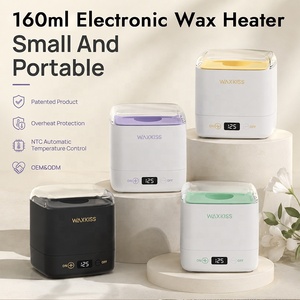 Chauffe-cire portable 160 ml avec pot en silicone amovible pour l'épilation du visage, du maillot et des aisselles – Nouveauté très demandée - Product Image 1