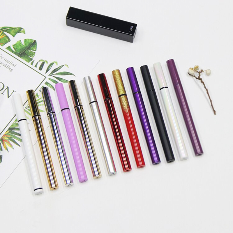 Заводская оптовая продажа под заказ металлический корпус стальные шарики прямая жидкая пустая подводка для глаз маркер пустая подводка для глаз ручка с губчатой головкой