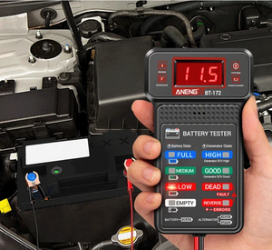 BT-172 <span class=keywords><strong>Car</strong></span> <span class=keywords><strong>Battery</strong></span> Tester 12V Digital <span class=keywords><strong>Battery</strong></span> Tester Analisador De Sistema De Carregamento com Indicador LED - Product Image 2