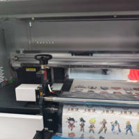 Impresora de inyección de tinta de tres cabezales F1080 todo en uno DTF para vidrio/cerámica/acrílico/PVC, tinta para etiquetas de cristal de 30 cm, rollo a rollo automático