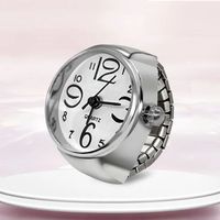 Nuevo Reloj de Anillo, Superventas, Creativo, con Esfera Circular, Carcasa de Aleación, para Parejas, Hombres y Mujeres