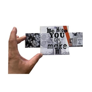 Tarjeta <span class=keywords><strong>de</strong></span> Visita Plegable Infinita Única, Impresión <span class=keywords><strong>de</strong></span> Tarjetas Infinitas con Serigrafía en Papel <span class=keywords><strong>de</strong></span> Arte, Logotipo Personalizado con Acabado UV - Product Image 3