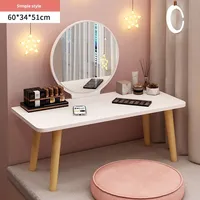 Table de toilette pour chambre à coucher, table de maquillage pour célébrités d'Internet, économique, simple, petit appartement, moderne, style européen, luxe léger