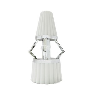 Yijun Plastic <b>Sofa</b> <b>Legs</b> 4088 White With Chrome Trim Modern Minimalist Furniture Accessories Easy Installation - Product Image 2