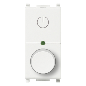 Variateur rotatif 230V universel blanc avec indicateur de puissance pour le contrôle de l'éclairage - Product Image 1