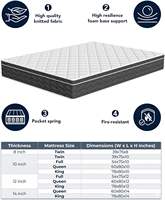 Matelas en mousse à mémoire de forme 100% (4 couches) taille King Size, vente en gros directe usine, disponible en 140x190 et 160x200 cm, OEM ODM pour commandes résidentielles et hôtelières