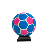 Ballon de tennis géant gonflable pressurisé jaune et orange en feutre écologique de 9,5 pouces pour chiens - Vente en gros