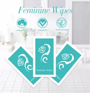 Private Label Custom Individually Pack Feminine Care Wipes Hygiene Feminine Wipes